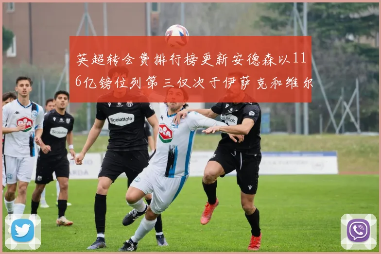 英超转会费排行榜更新安德森以116亿镑位列第三仅次于伊萨克和维尔茨